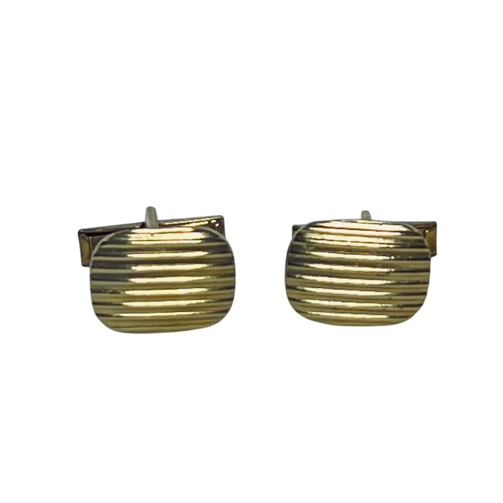 Vintage Lot Of 3 Unbranded Gold Tone Cufflinks (1307) - Picture 2 of 6